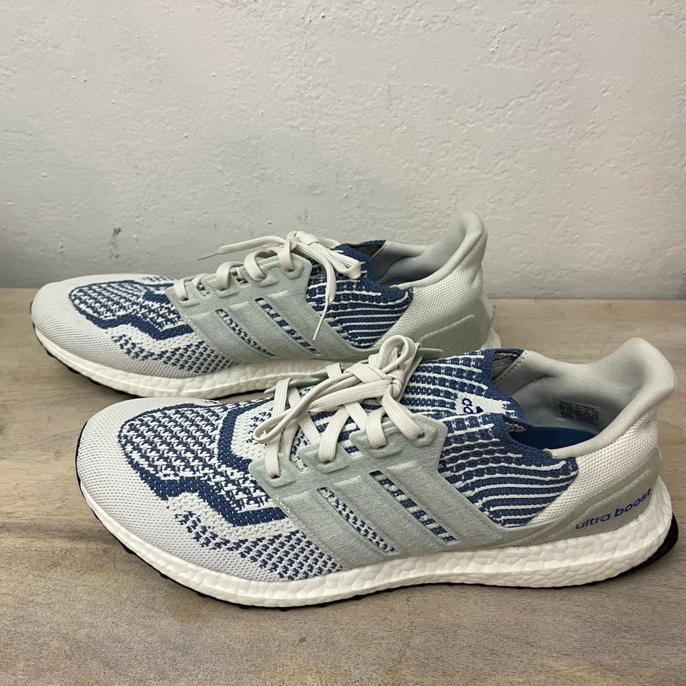 Adidas Ultra Boost 6.0 DNA White and Blue Sneakers
